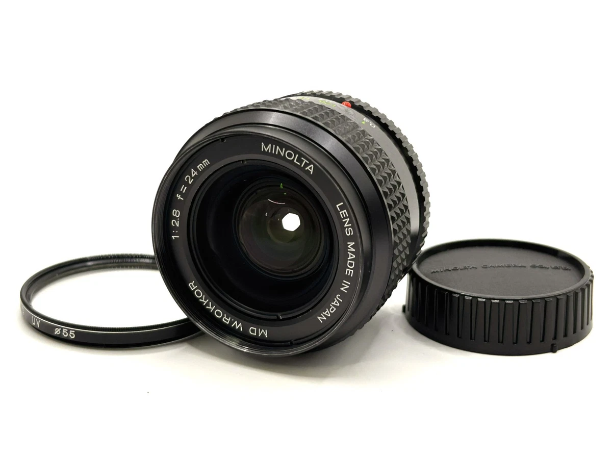 【中古】MINOLTA ミノルタ MD W.ROKKOR 24mm f/2.8 Minolta 24mm F/2.8 VFC Rokkor-X MD Mount Manual Focus Lens {55}