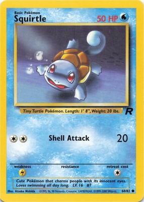 Pokemon - Squirtle #68/82 - Team Rocket Unlimited | eBay