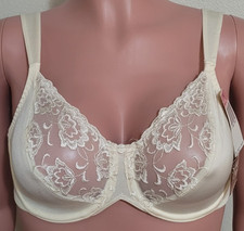 Bali Sliken Desire White Bra 3760 Size 34D Tagged Black ink on under wire inside