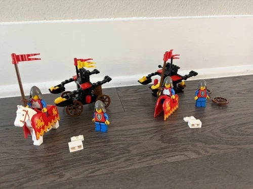 Qty 2! Vintage LEGO 6039 Castle TWIN ARM LAUNCHER Mostly Complete - see listing