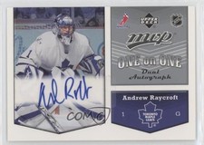 2007 Upper Deck MVP One on Dual Andrew Raycroft Alexander Steen #OA-RS Auto 2d8