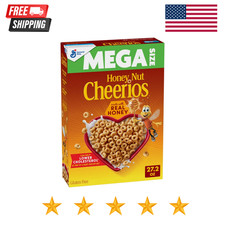 Honey Nut Cheerios, Heart Healthy Gluten Free Breakfast Cereal, Mega Size, 27.2.