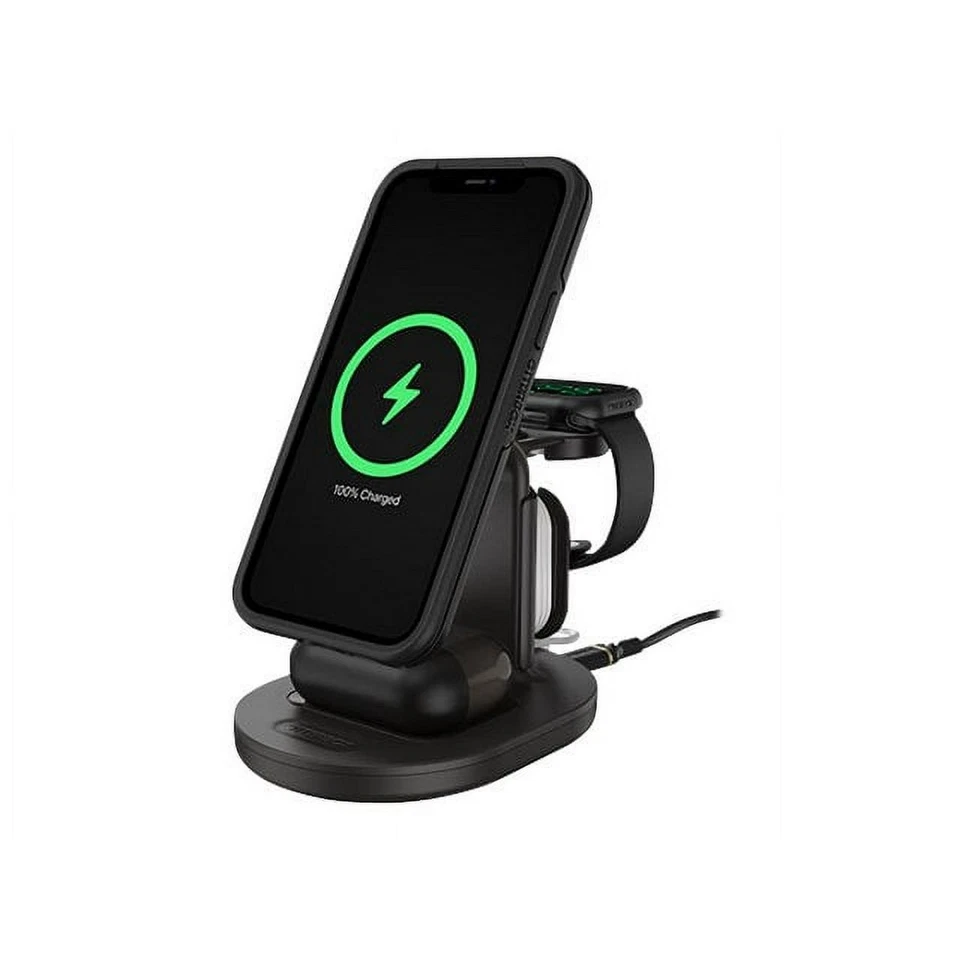 Estación de carga OtterBox 3 en 1 para Apple MagSafe - 7,5 W - Noche radiante Foto 2 de 3