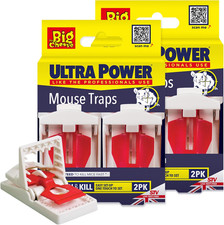 The Big Cheese Ultra Power Ready Baited Mouse Trap Reusable Indoor Outdoor