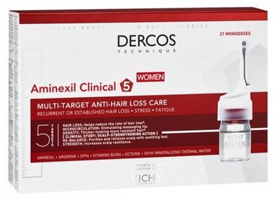 Vichy Dercos Aminexil Clinical 5 Anti-Hair Loss Treatment for Women 21x6ml