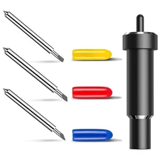 4pc 30/45/60° Replacement Deep Cut Blade w/Housing Holder For Cricut Maker 3