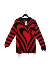 Killstar Mens Jumper XS Multi 100% Acrylic Ro...