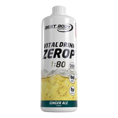 Best Body Low Carb Vital Drink Mineral Drink Konzentrat Sirup 1L Ginger Ale