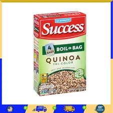 Success Boil-In-Bag Quinoa, Quick Tri-Color Quinoa, 12-Ounce Box