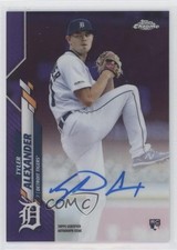 2020 Topps Chrome Rookie Purple Refractor /250 Tyler Alexander #RA-TA Auto 03l3
