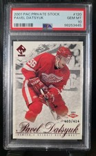 Pavel Datsyuk 2001-02 Pacific Private Stock Rookie #120 (RC) /414 PSA 10 GEM MNT