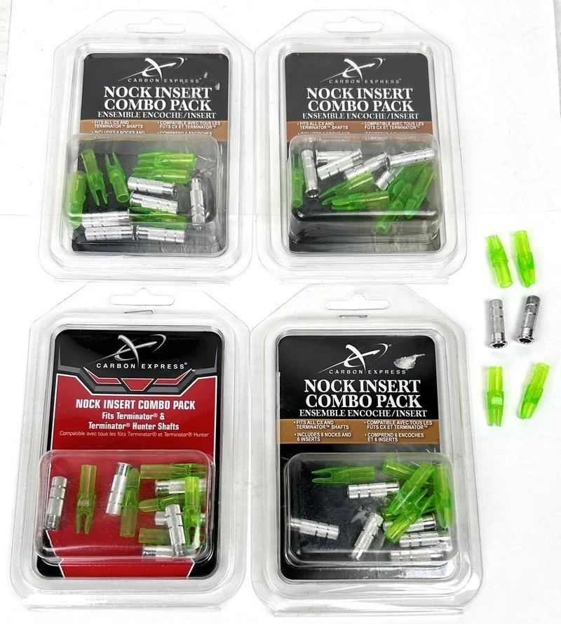 Lot de 12 inserts de pointe Carbon Express | Gengis
