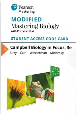 Modified Mastering Biology Student Access Code for CAMPBELL BIOLOGY IN FOCUS 3E
