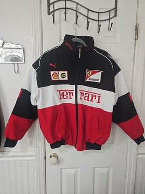Ferrari NASCAR F1 Racing PUMA Jacket B/W/R Size M
