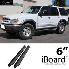 APS Running Board Black 6" Fit Ford Explorer 4-Door 95-01
