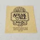 Vintage Steak and Ale Restaurant Menu Norfolk VA Jolly Ox 1970s 1980s