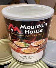 #10 CAN MOUNTAIN HOUSE PILOT BREAD CRACKERS FREEZE DRIED STORABLE FOOD 30.6OZ