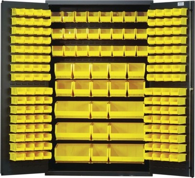Quantum Storage Systems - Qsc-48yl - Cabinet W/ Yellow Bins Steel 48x24x78in