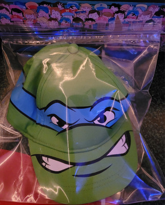 Leonardo TMNT Bundle Nickelodeon Snapback Hat Never Worn + Sealed Pencil Topper