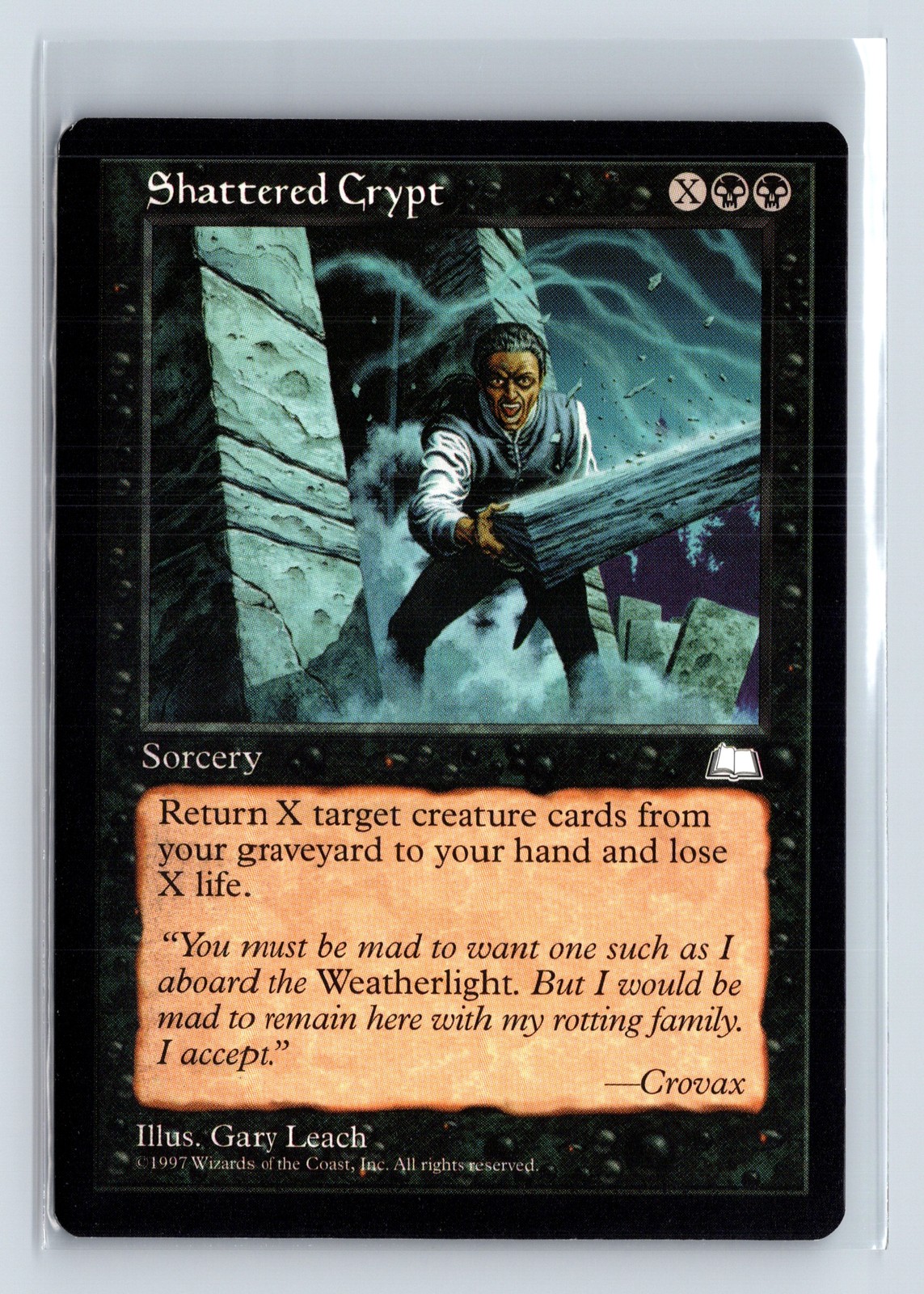 (2x) SHATTERED CRYPT – MTG Magic the Gathering Card – Weatherlight – Common