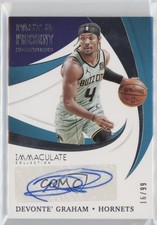 2020-21 Immaculate Past and Present Signatures 16/99 Devonte' Graham Auto s3g