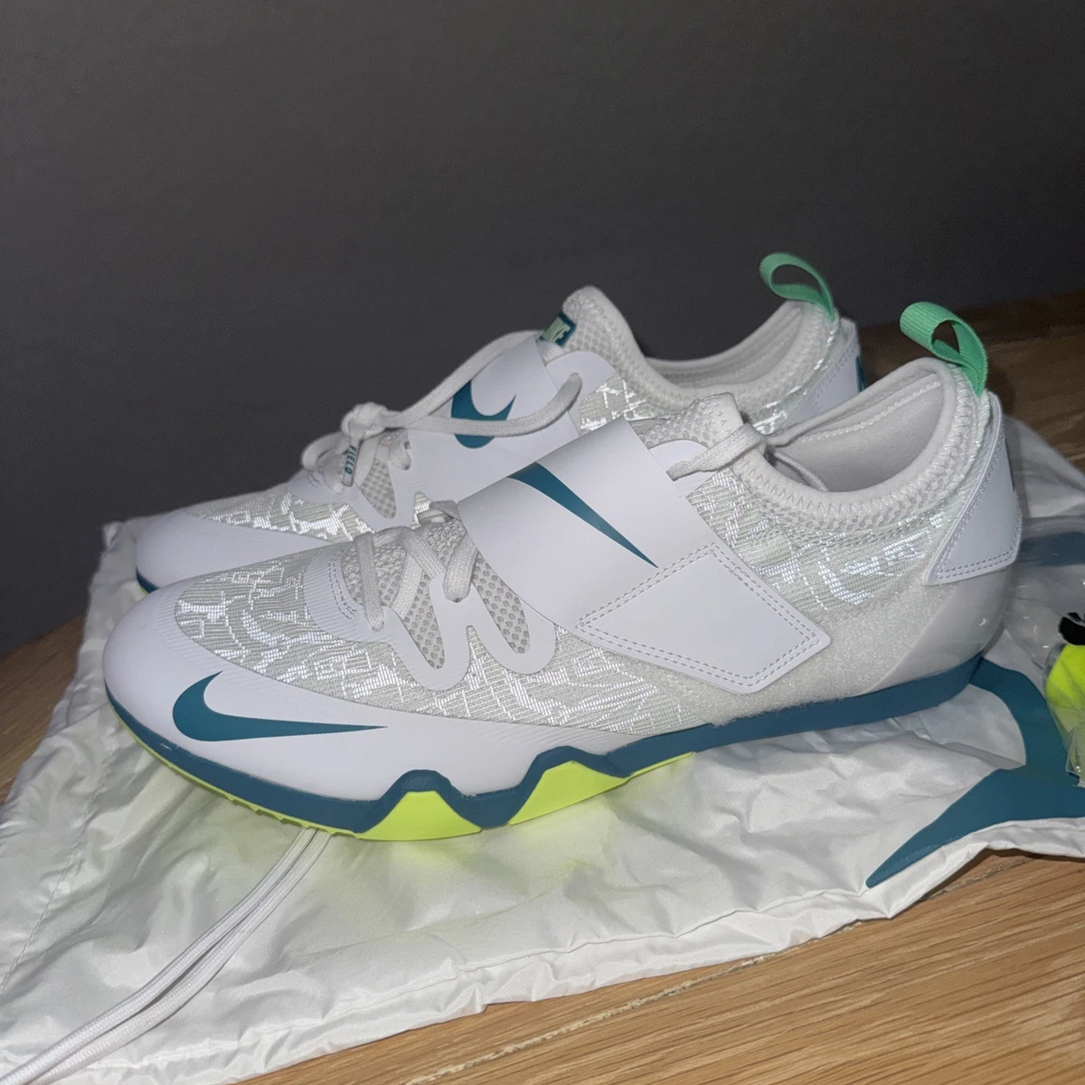Nike Zoom Pole Vault Elite White Bright Spruce for Sale