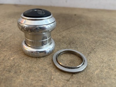 パーツ Chris King Nothreadset 1-1/8 inch Silver Silver Chris King 1 1/8 NoThreadSet Threadless Headset Mountain