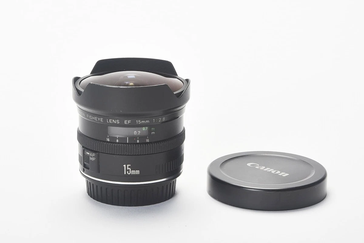 ジャンク キャノン EF 15mm F2.8 FISHEYE Lens 5453 Canon EF 8-15mm f/4L Fisheye USM Lens