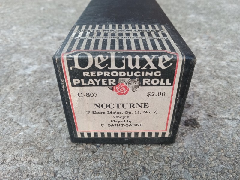Vintage DeLuxe Reproducing Player Piano Roll #C-807 Nocturne Op 15 #2  F Minor