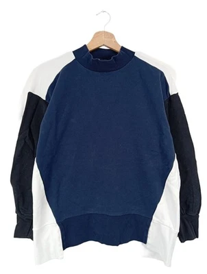 BEYMEN CLUB Sweatshirt Dames Sweat T EU 36 noir-blanc-bleu style décontracté - Photo 1/4