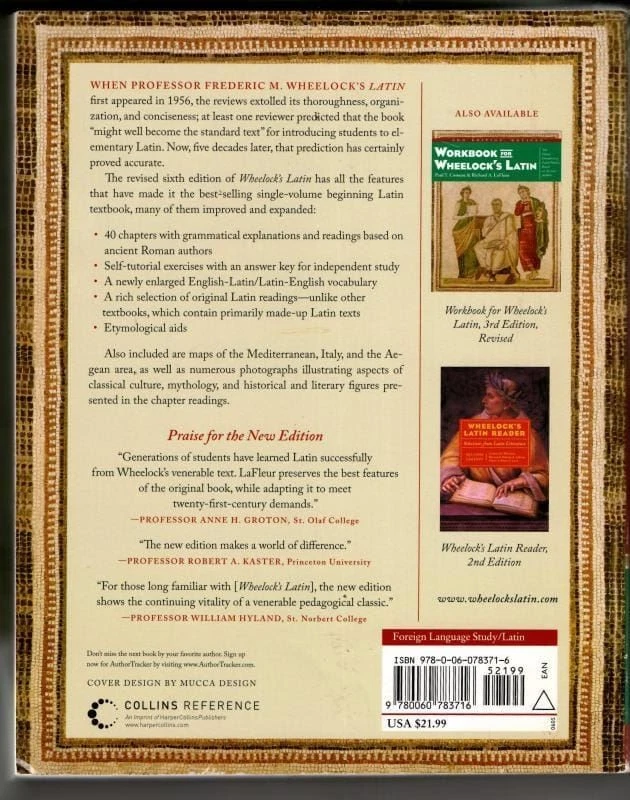 Wheelocks Latin - 6th Edition Revised (Wheelock's Latin) : Frederic M. Wheelock - Image 2 of 2