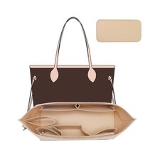 Tote Bag Organizer Insert with Base Shaper,Felt Purse Organizer... FAST USA SHIP