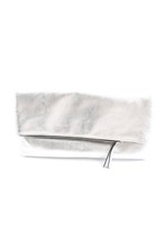 L.CREDI Pochette Donna Borsa argento elegante