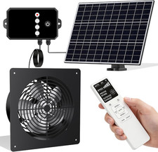 Solar Powered Fan for Chicken Coop with Remote 3 Modes, Intake  Exhaust