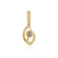 Cavill Damen AnhäNger Champagner Diamant 0,068Ct 925 Silber Vergoldet