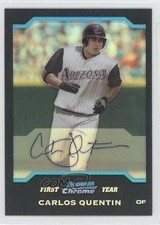 2004 Bowman Chrome First Year Refractor Carlos Quentin #202 0k0
