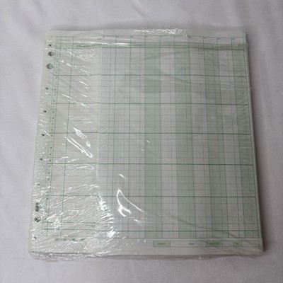 50 Pcs 35 Column 29 Line Fold-Out 11'' x 25'' Acctg Ledger Columnar Ledger Paper