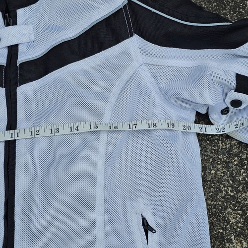 Blouson d'équitation moto femme Bilt rembourré maille armure blanc taille M - Photo 7/11