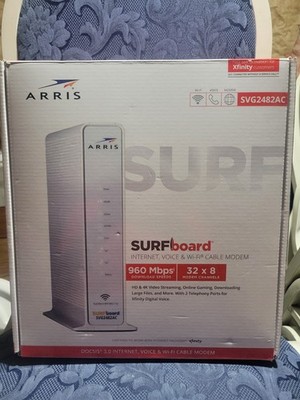 ARRIS SURFboard SVG2482AC DOCSIS 3.0 Modem Router Combo Xfinity Voice AC2350 WiF