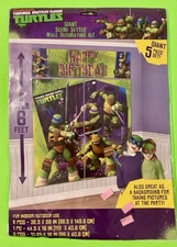Teenage Mutant Ninja Turtles TMNT Giant Scene Setter Wall Decor Kit Unopened NEW