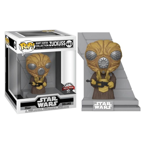 Funko Pop! Deluxe: Star Wars Bounty Hunters Collection - Zuckuss (Metallic) (Spe-image