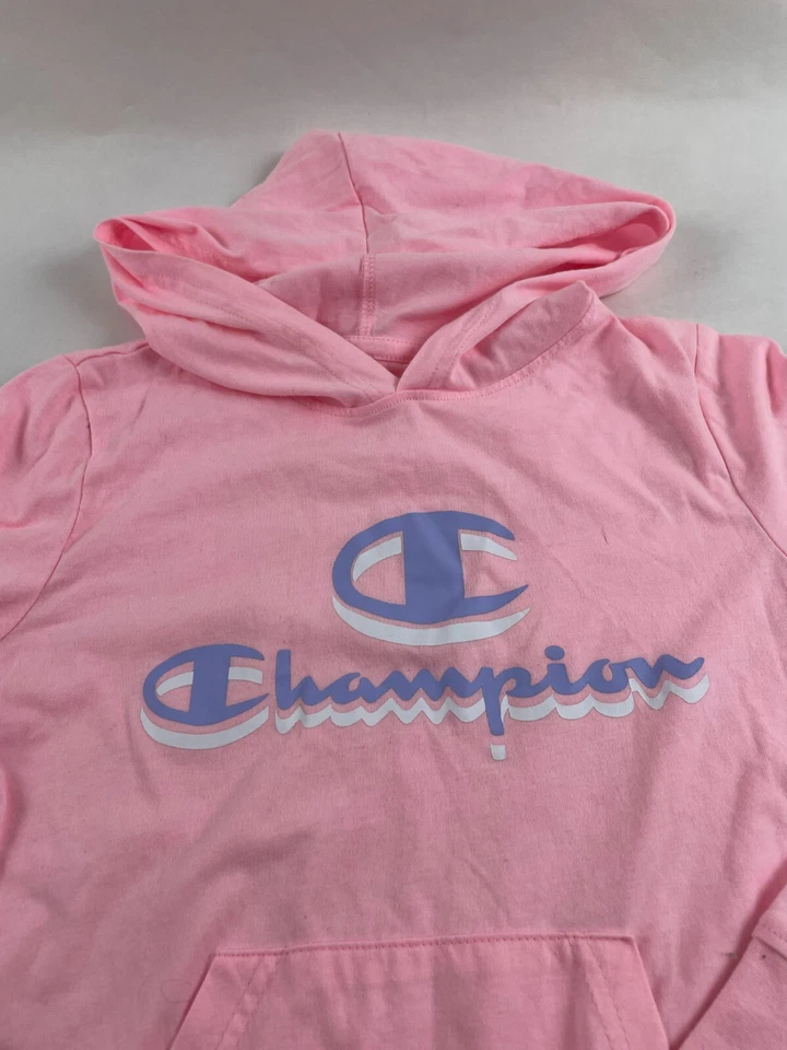 Champion Sweatshirt, Girls Size Large, Pink, Pullover, Hooded - Image 3 of 4