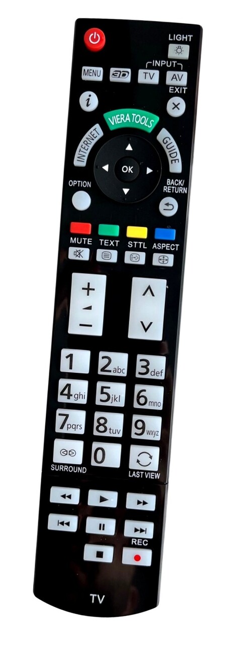 Ersatz Fernbedienung für Panasonic TV TX-L47DT50B | TX-L47DT50E | TX-L47DT50Y |