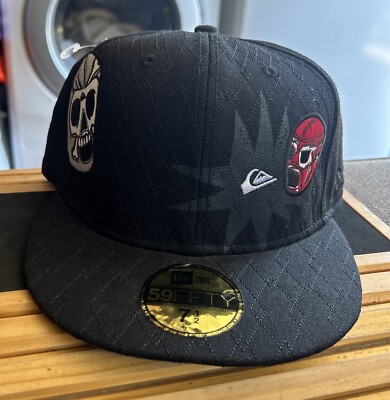 NEW ERA Rare Primer Luchador QUICKSILVER 59FIFTY HAT SIZE 7 1/2 NWT 100% Wool