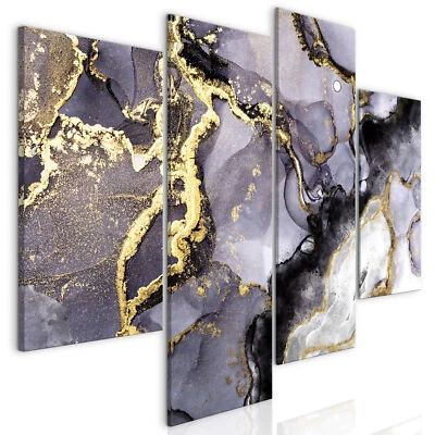 Abstrakt Steineffekt Modern VLIES LEINWAND DEKO BILDER WANDBILD XXL WOHNZIMMER - Bild 1 von 3