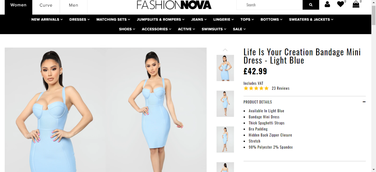 Fashion Nova Light Blue bandage Dress bodycon Size M medium stretch thick knee L | eBay Fashion Nova Light Blue bandage Dress bodycon Size M medium stretch thick knee L | eBay