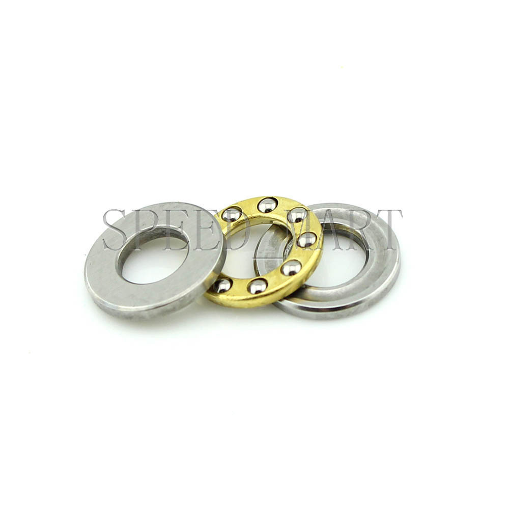 Uxcell F4-10M Thrust Ball Bearings 4mm X 10mm X 4mm Chrome Steel Single Direction 5pcs
