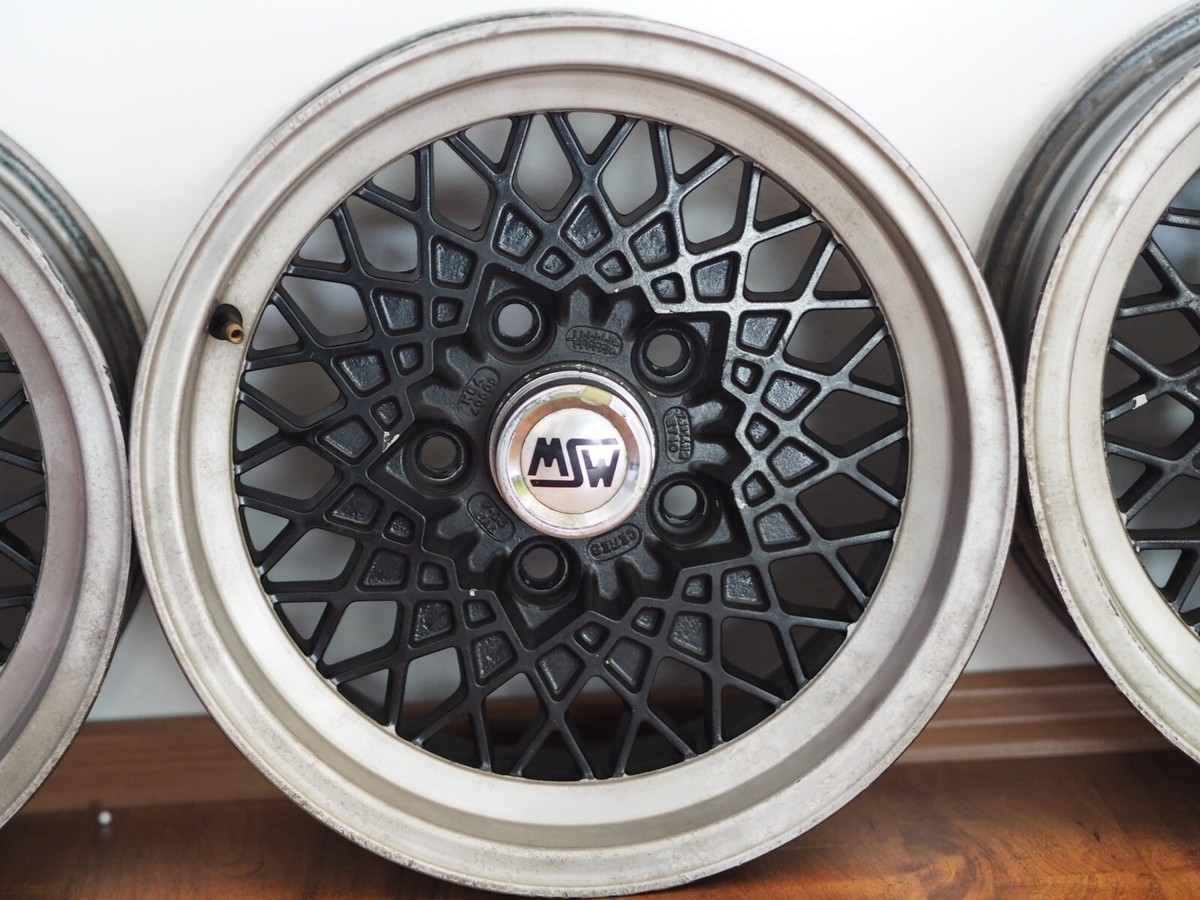 OZ MSW Alufelgen BMW e28 7j 14 Zoll H2 ET10 5x112 TYP 19.25