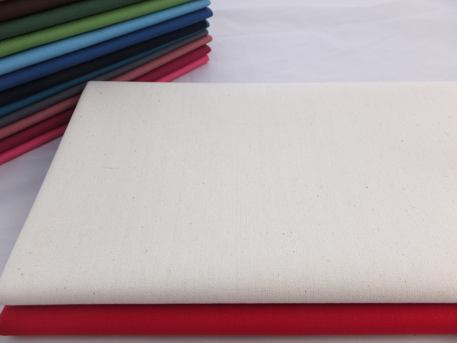 100 Cotton CANVAS fabric medium weight 110cm wide per metre & samples