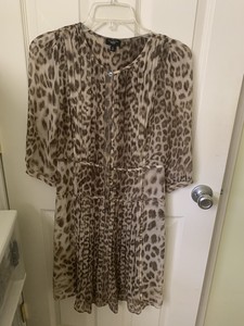 talbots leopard dress
